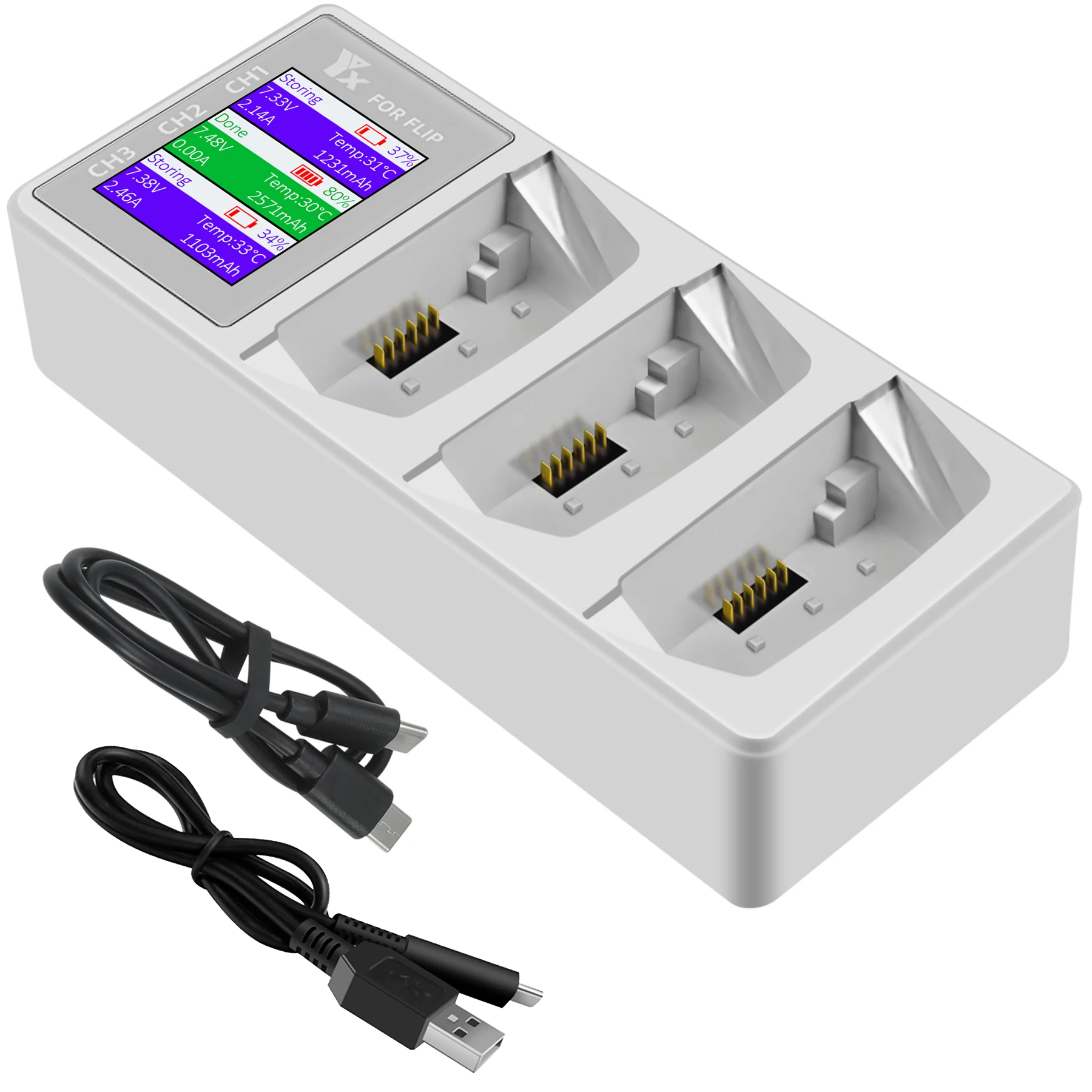 

For DJI FLIP Charger Color Screen Digital Display Charge Manager for Drone Accessories ﻿​