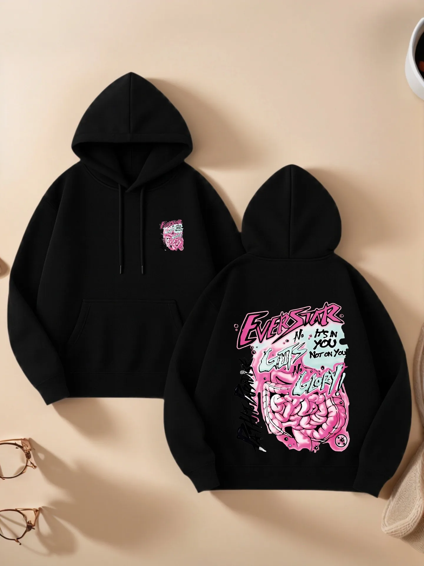 

Женская толстовка с графическим рисунком, эстетический дизайн, графический принт, повседневная одежда на каждый день, стиль уличной одежды, смесь хлопка, для молодых мужчин