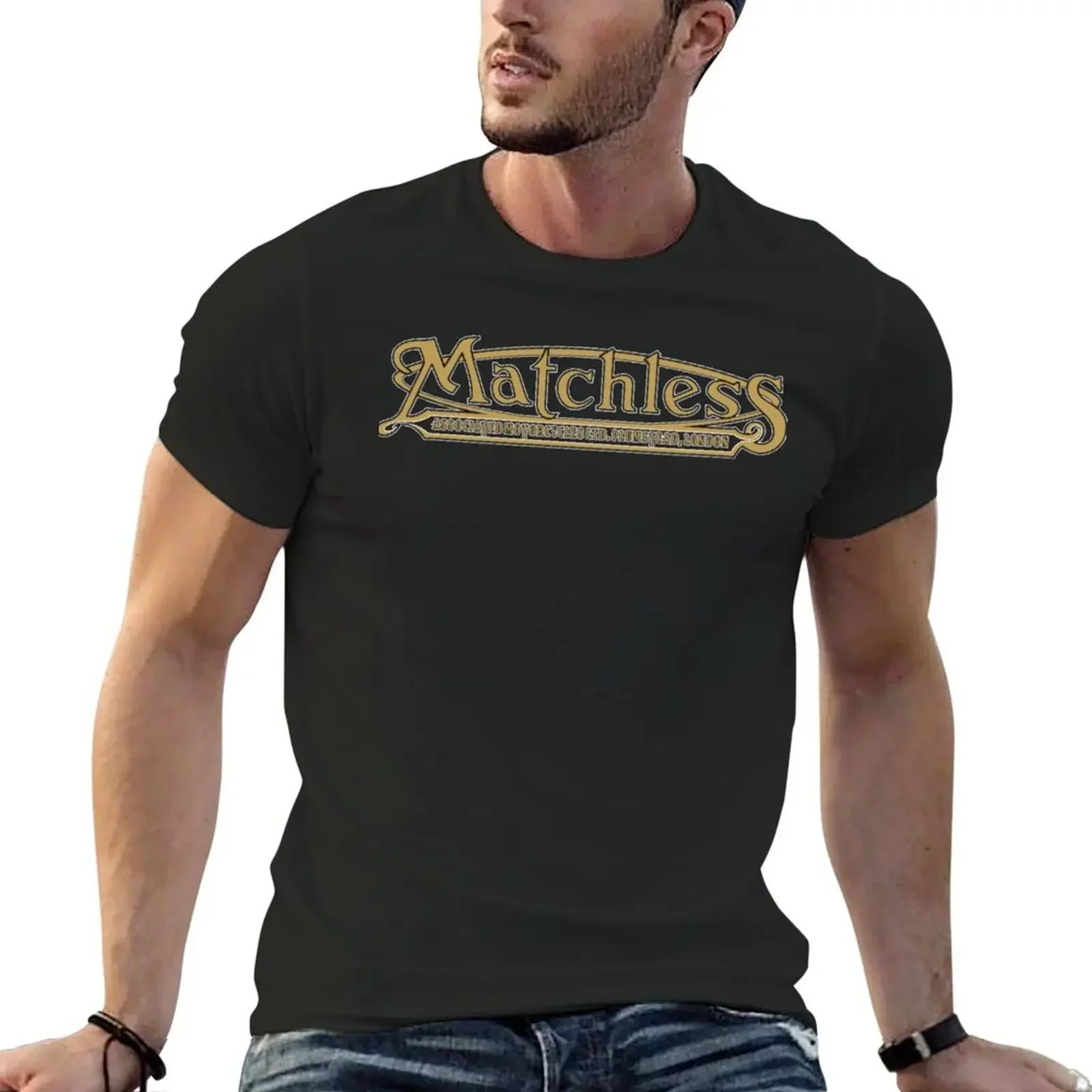 Matchless Motorcycles - Script T-Shirt cotton graphic tees oversized t shirt cheap stuff hippie clothes men workout shirt