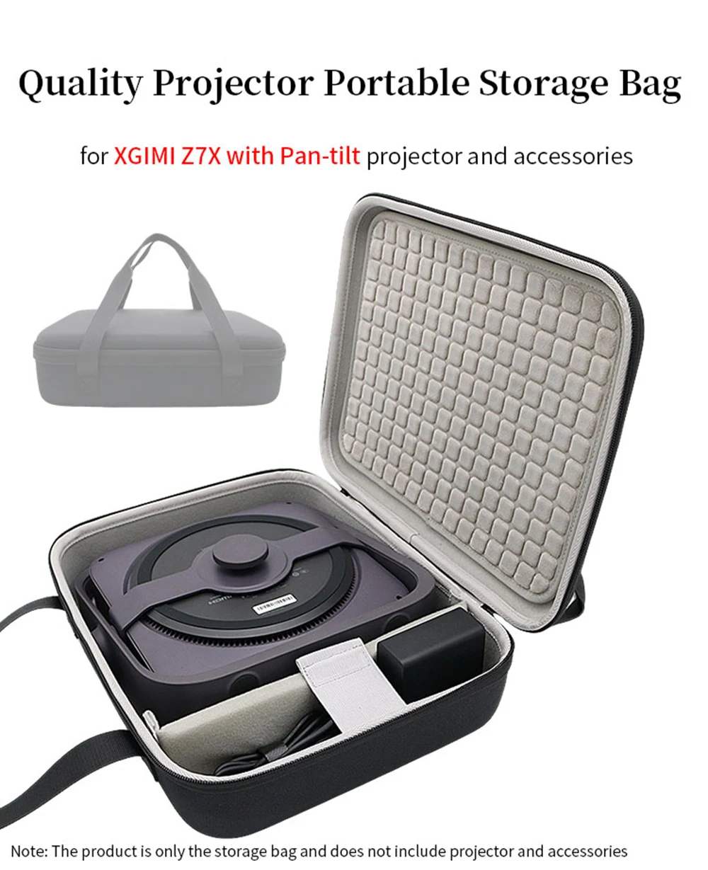 Tragbare Projektortasche für XGIMI Z7X Z6X Pro Projektor Harte EVA-Box Z9X MATE mit Schwenk-Neige-Schutz-Reise-Tragetasche im Freien – Detail 1