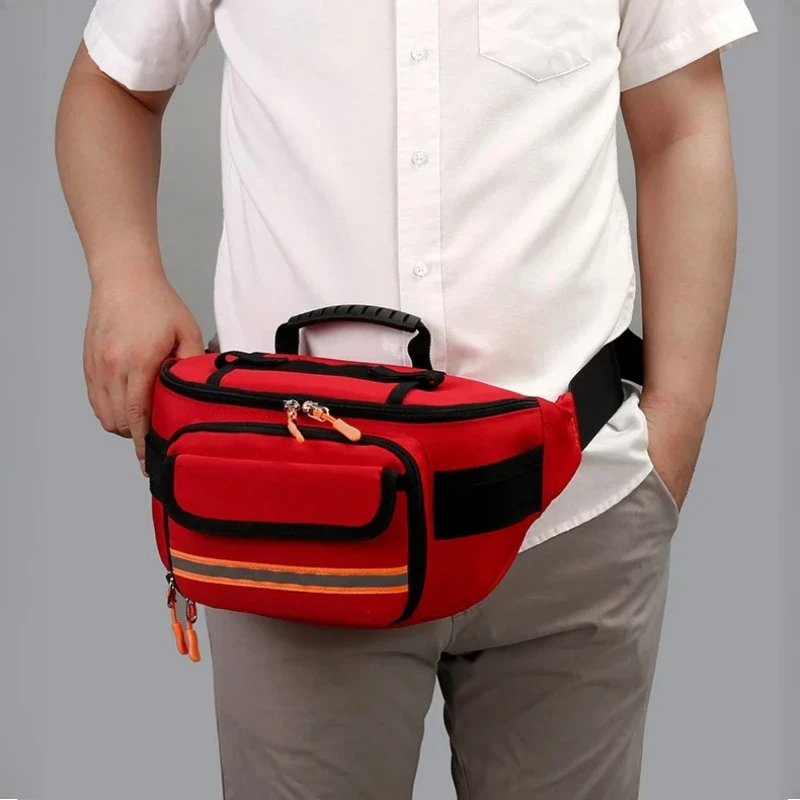 Empty Rescue Waist Bag First Aid Bag for Camping Travel Medical Storage Medical Organizer Outdoor Emergency Survival Running