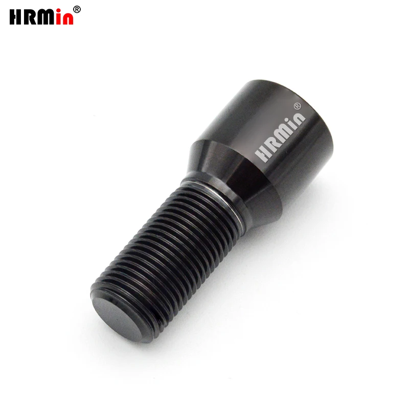 HRmin Hex Socket 60 Degree Cone Seat Gr.5 Titanium Automobile Vehicle Car Wheel Bolt for European Cars M14x1.5x28mm