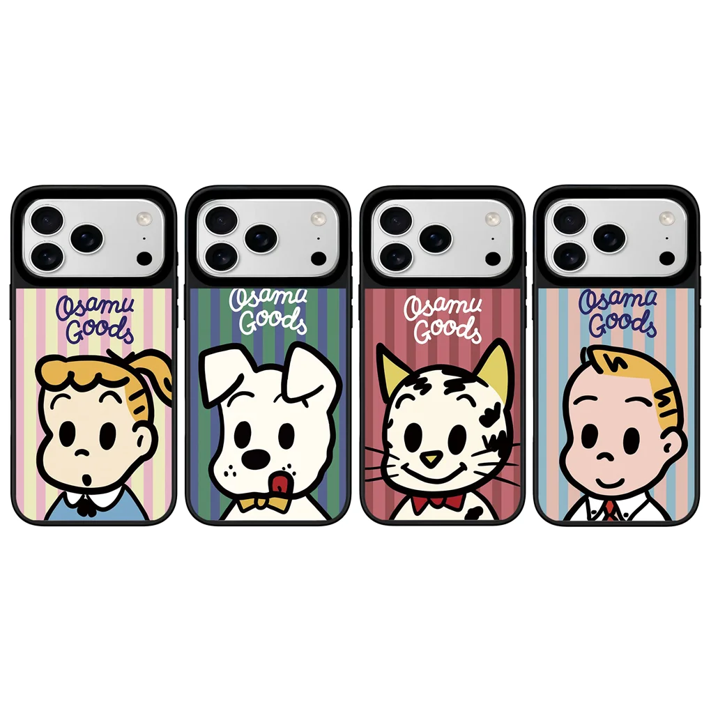 

Cartoon Kid Cat Mirror Surface Black Border Magnetic Phone Case Cover for IPhone 12 13 14 15 16 17 Pro Max Case