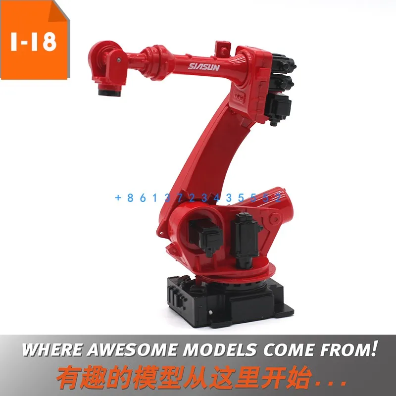 1: 18 Xinsong SIASUN robot industriale braccio robotico simulazione a sei assi modello di scena girevole regalo