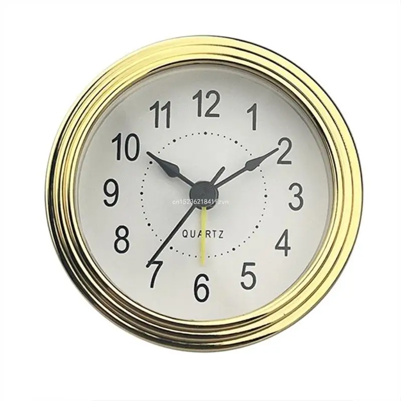 

Miniature Snooze Clock Face Replacement with Arabic Numbers and Gold Trim 78mm Dropship