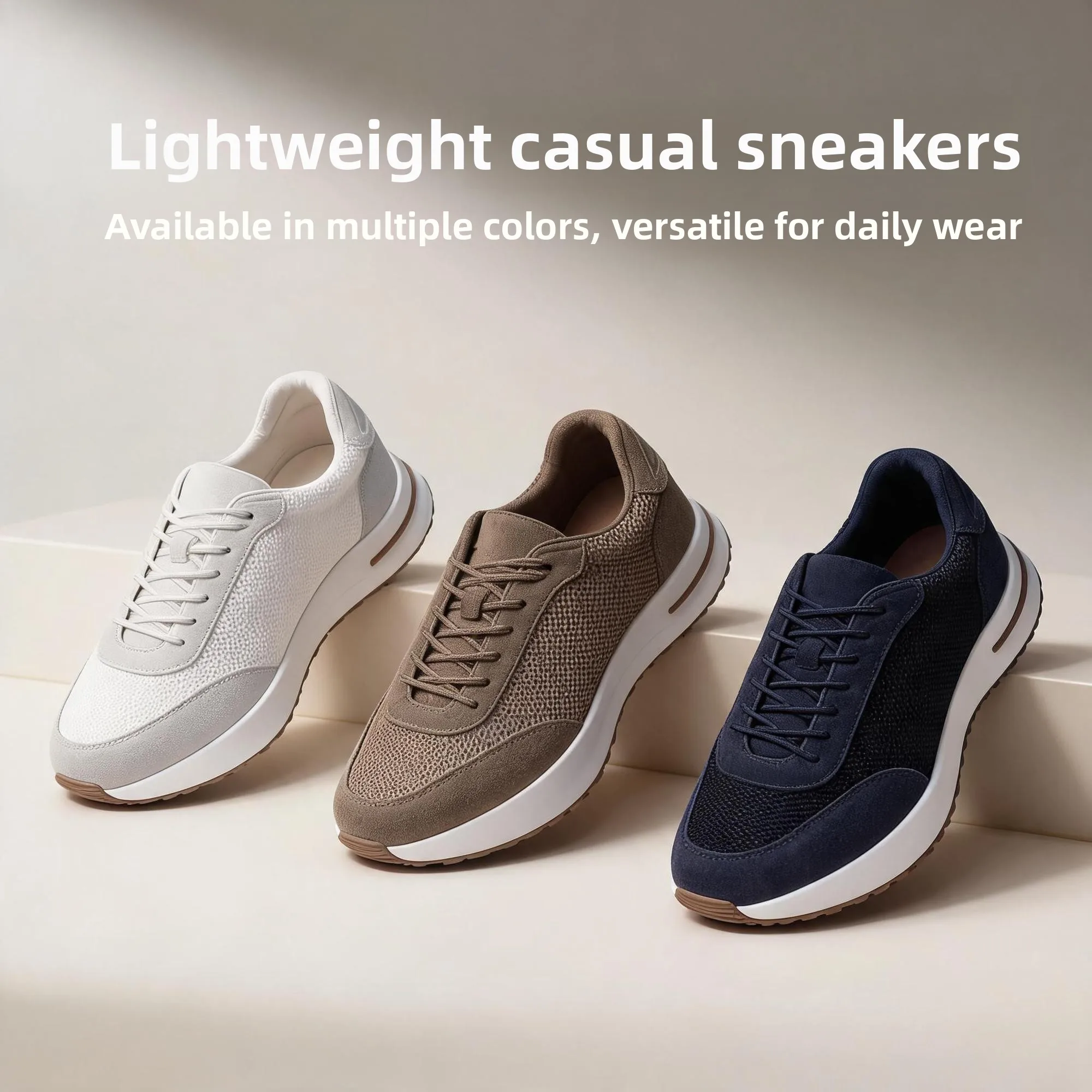 Breathable Casual Shoes Thick Bottom Heightening Couples Versatile Comfortable Summer New Style Fashionable Low Cut Rubber Sole
