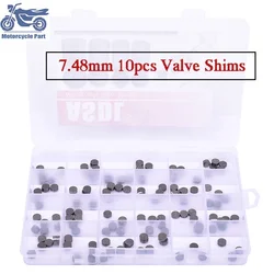 Motorcycle Diameter 7.48mm Adjustable Complete Valve Pad Shim Kit For Honda Suzuki Yamaha Kawasaki 1.2-3.5 1.225-3.475