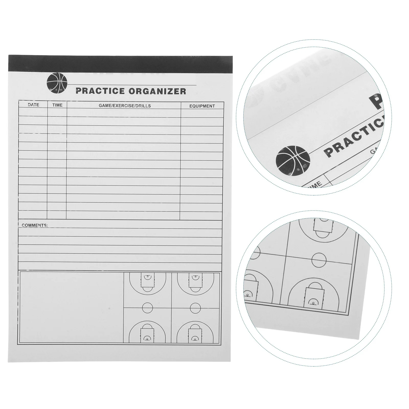 

Basketball Scorebook Compact Lightweight Durable Paper Score Record Book for Accurate Basketball Game Tracking