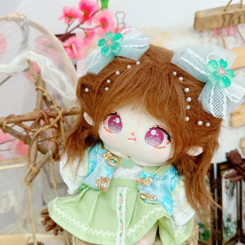 

Green Dress 20cm Cotton Doll Clothes Outfit Chinese Style Cotton Doll's Clothes Mini Kawaii Plush Doll Clothes 20cm Cotton Doll