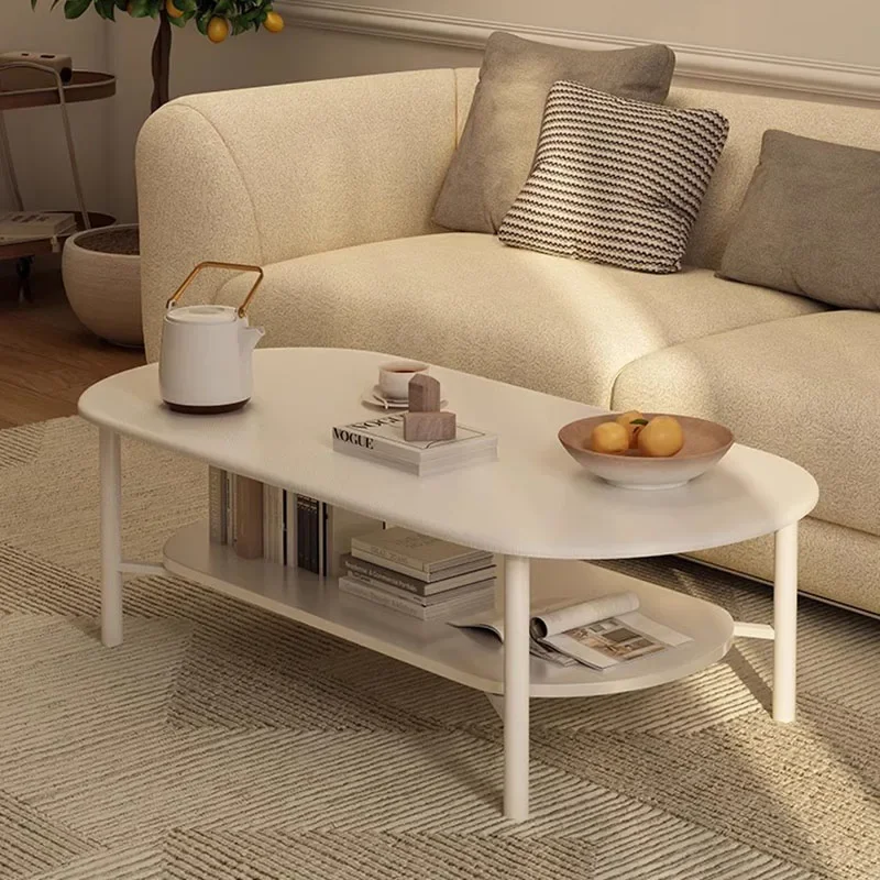 Cremefarbener weißer Couch tisch Wohnzimmer Einfachheit europäische Mini-Couch tische modernes Design Couch tisch Wohn möbel