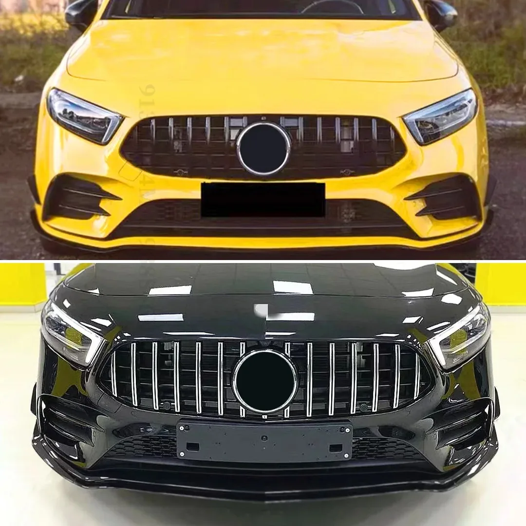 

Sport Front Bumper Grille Inlet Grill Radiator Grid Tuning for Mercedes Benz a Class A35 W177 GT 2019-2022 Diamond Style