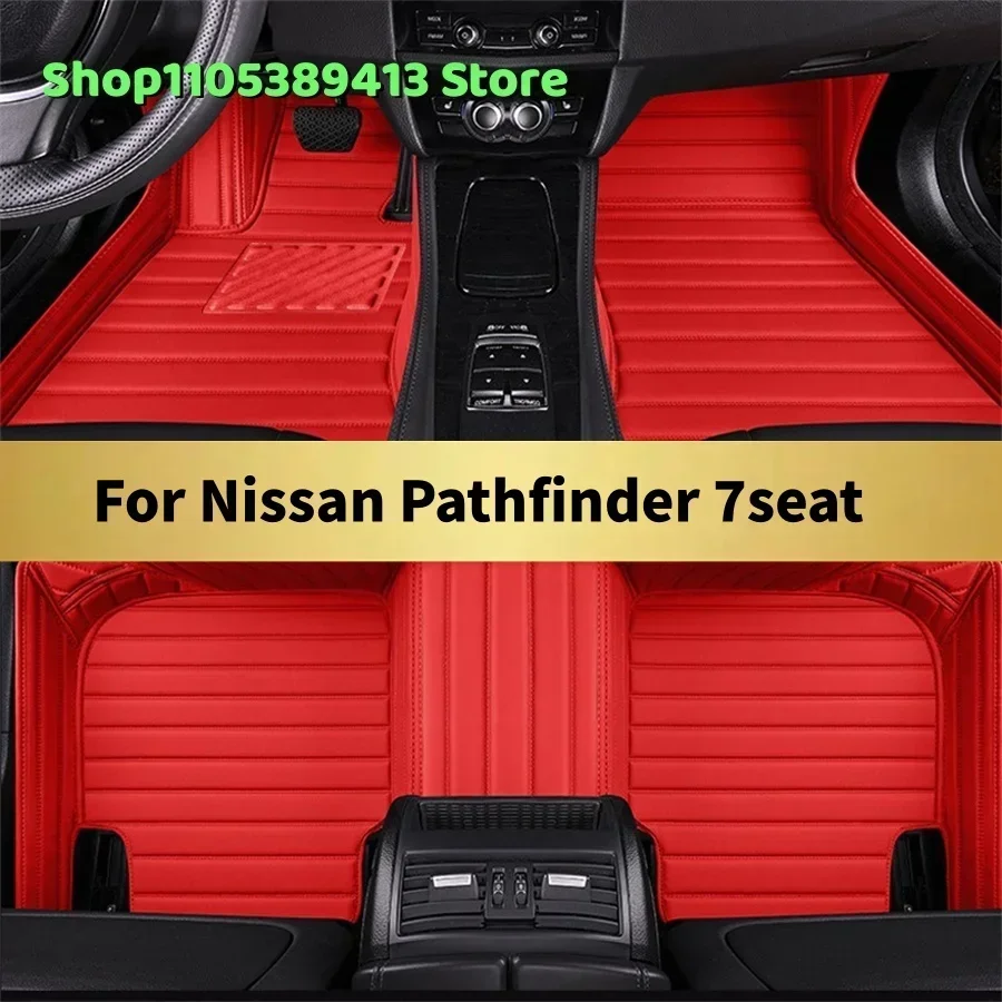 

Mats Carpets Leather Custom Car Floor Mats For Nissan Pathfinder 7seat 2024 2025 2026 2027 2028 Car Mat Accessories