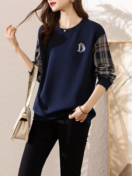 

Женские лоскутные свободные туфли большого размера с вышивкой, для похудения, весна-осень, повседневные туфлиslelongsveroundne