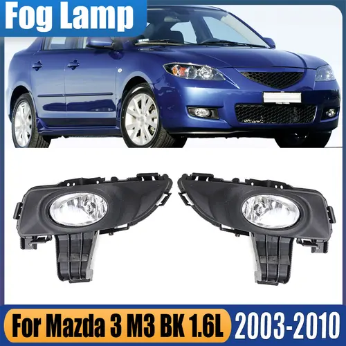 BS1C-51-690 para Mazda 3 M3 BK 1.6L 2003 2004 2005 2006 2007 2008 2009 2010 luz antiniebla del parachoques delantero con bombilla conjunto de lámpara antiniebla
