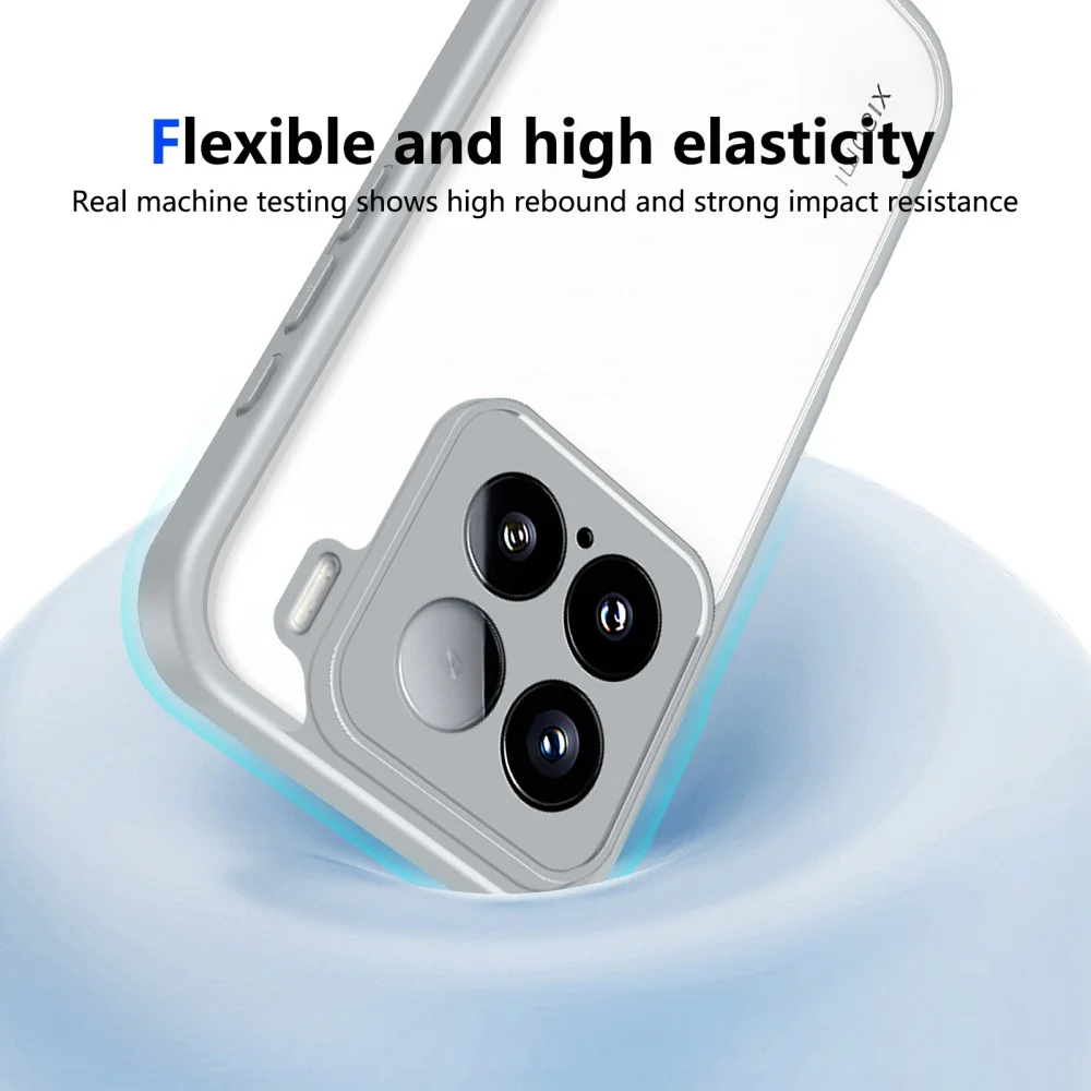 Funda de teléfono para Xiaomi 15T 14T 12T 11T Pro 15T 14T lujosa TPU mate acrílico transparente contraportada