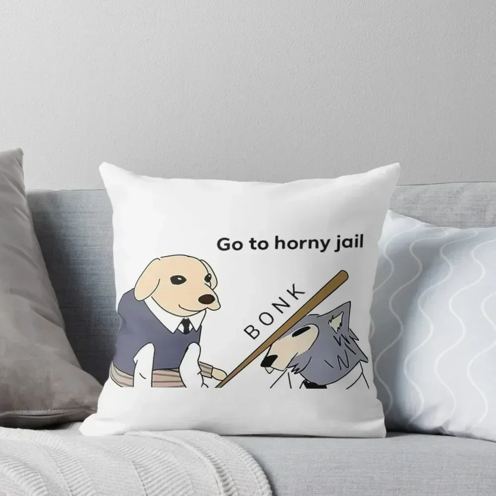 

Legoshi Bonk Meme Throw Pillow covers for pillows Couch Cushions Luxury Pillow Case pillow