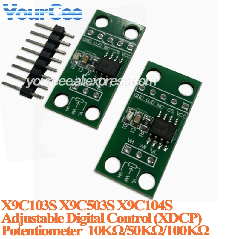 5pcs/1pc X9C103S Adjustable Digital Control (XDCP) Potentiometer Module 10kohm 50kohm 100kohm 0-10kΩ 0-50kΩ 0-100kΩ 3V-5V