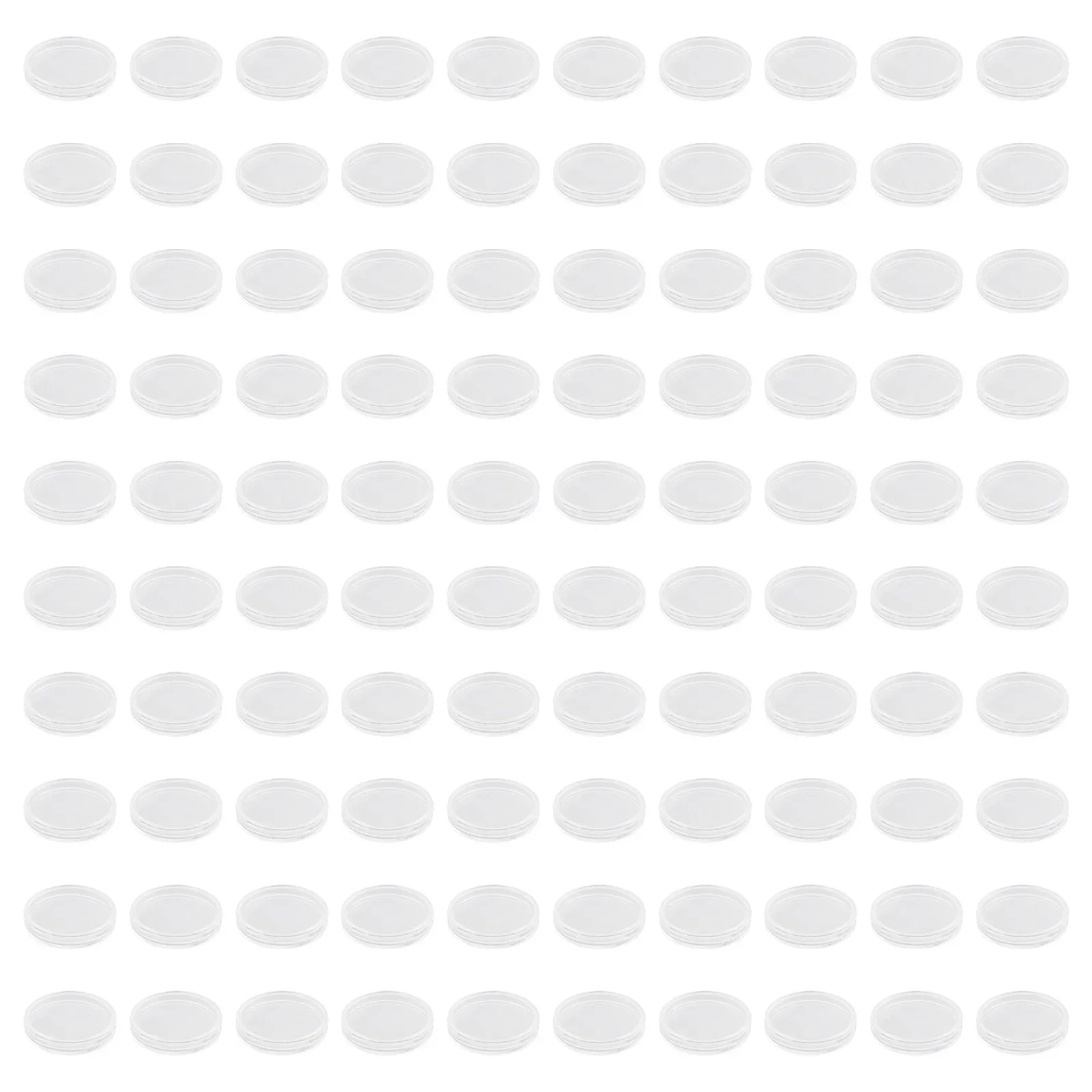 Plastic Coin Holders Capsules, 23mm Diameter, 100Pcs Clear Storage Case Box, Safely Protect Your Coin Collection