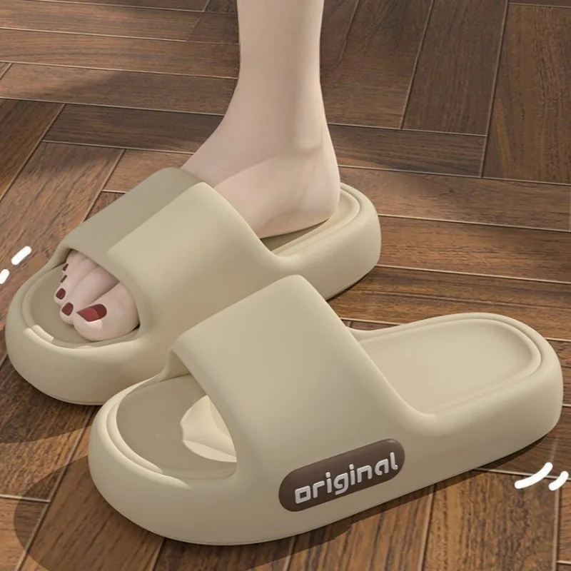 

2cm Thick Women's Soft Slippers EVA Thick-Soled Anti-Slip Indoor Outdoor Home Bathroom Comfortable Cushioned Sandals