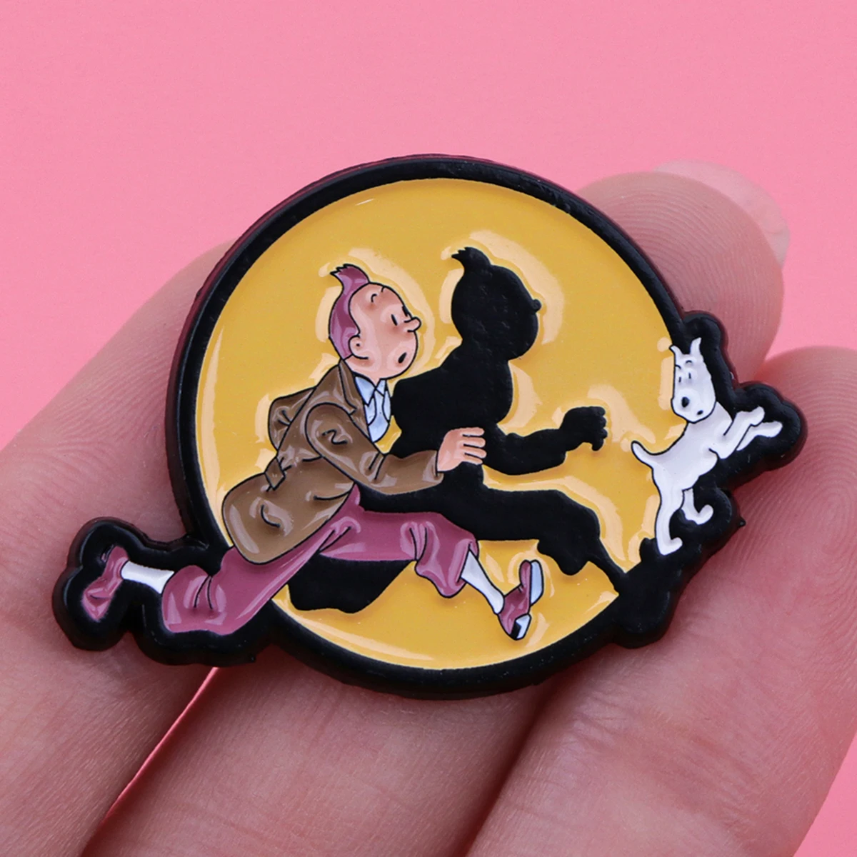 Movie Inspiration Enamel Pin Cute Dog Brooch Pines Lapel Pins Badge on Backpack Clothing Accessories Fashion Jewelry Fans Gifts