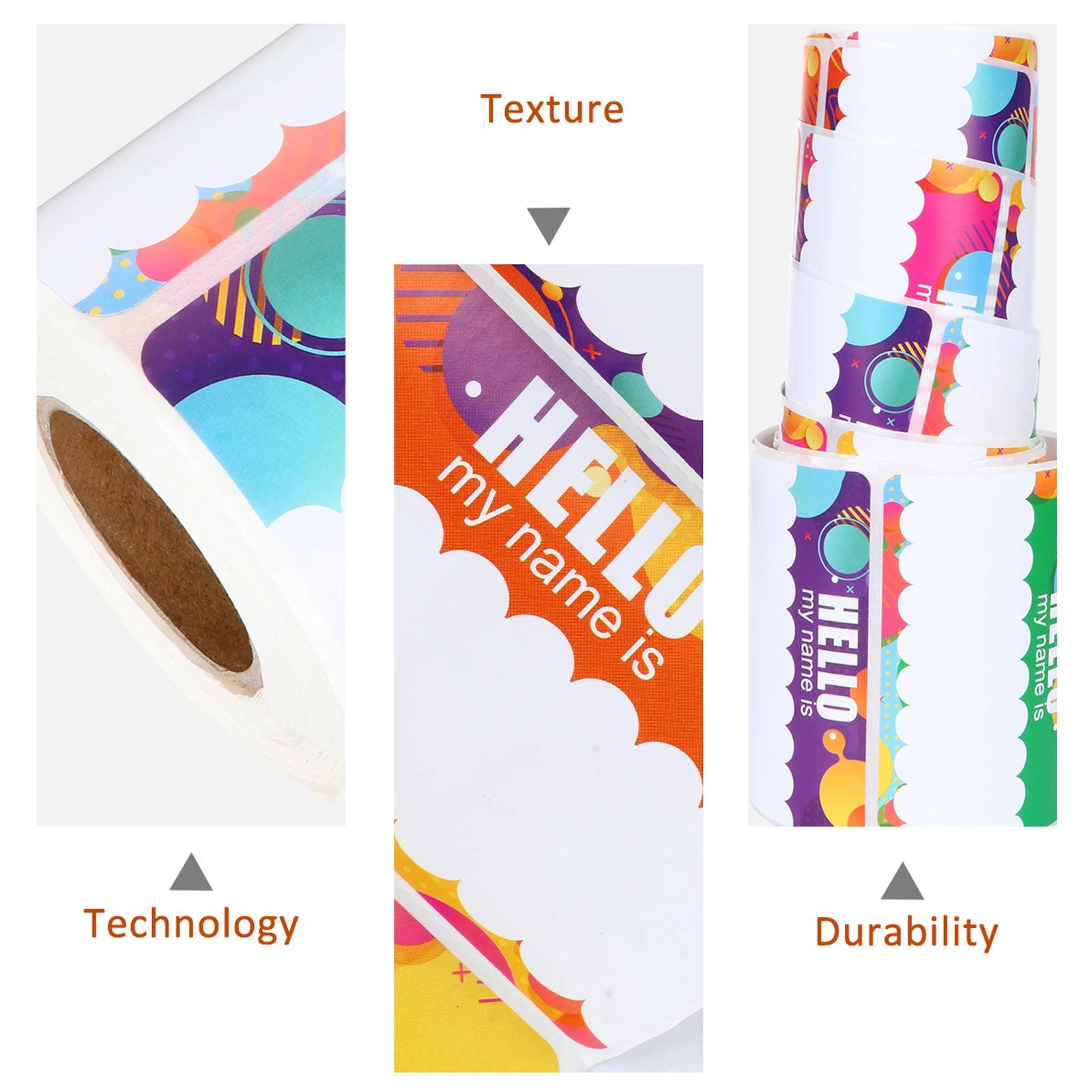 Name Paper Price Tags Sticker Stickers for Retail Label Note Labels Reusable Classify Mark