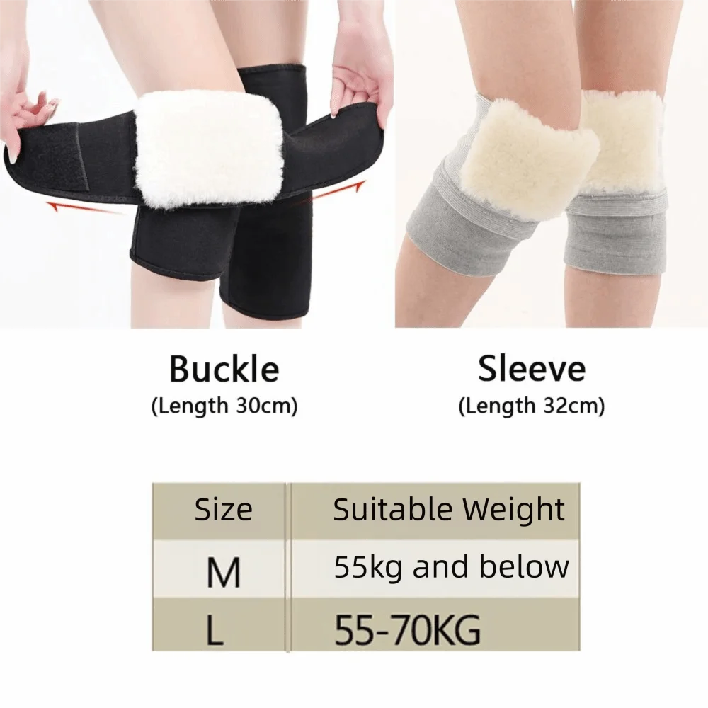 Universal Plus Velvet Winter Knee Pads Lightweight Thickened Warm Knee Sleeve Coldproof Warm Knee Support Basketball