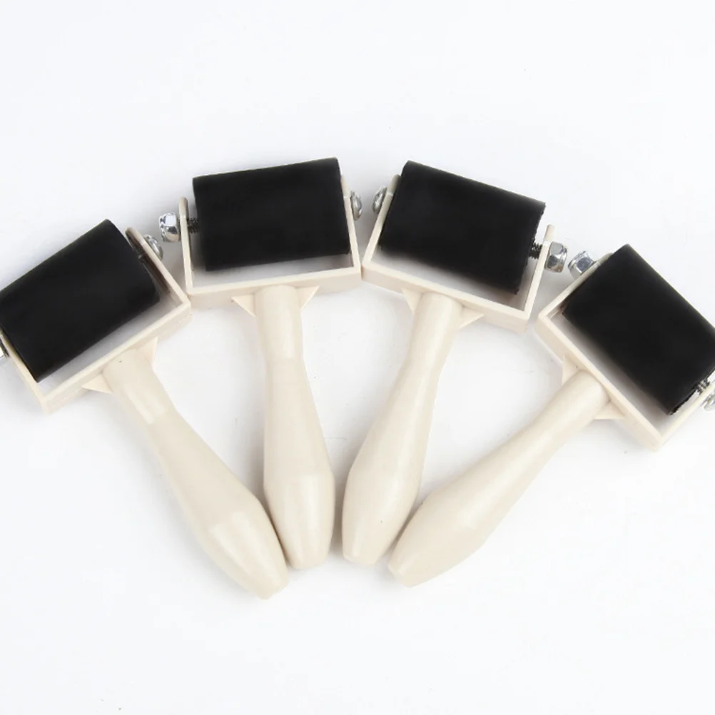 

10pcs Rubber Roller For Crafting Printmaking Ink Applicator Oil Painting Tool Compact Easy-Grip Creative