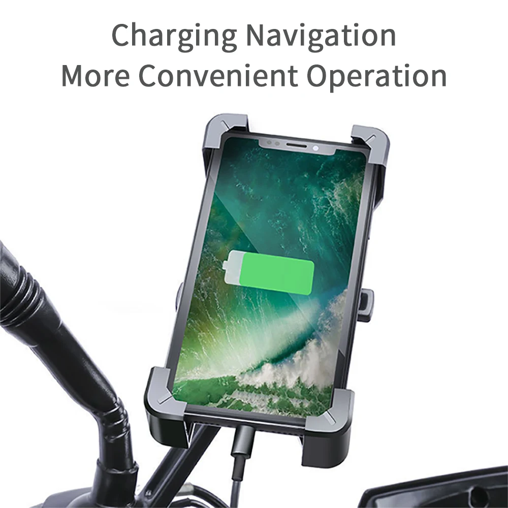 Universal Phone Holder Motorcycle Mountain Bike Electric Bike 360 Rotation Fixed Frame for iPhone Xiaomi Samsung Huawei Stands