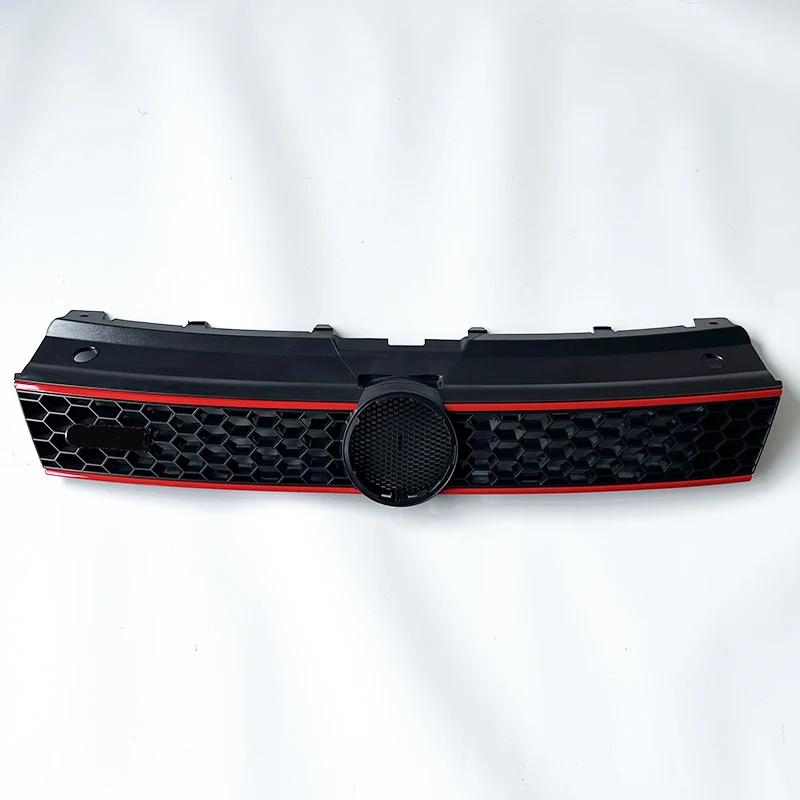 

G TI STYLE ABS Front Bumper Honeycomb Grill Meshed Upper Grille for Volkswagen Polo 2011-2017