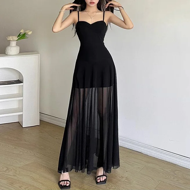 فساتين نسائية بدون أكمام لطيفة للحفلات الشتوية من الصوف الجاكار محززة بطية صدر السترة مبطنة بقصة ضيقة لعيد الميلاد أنيقة للولائم والاستقبال أنيقة #3