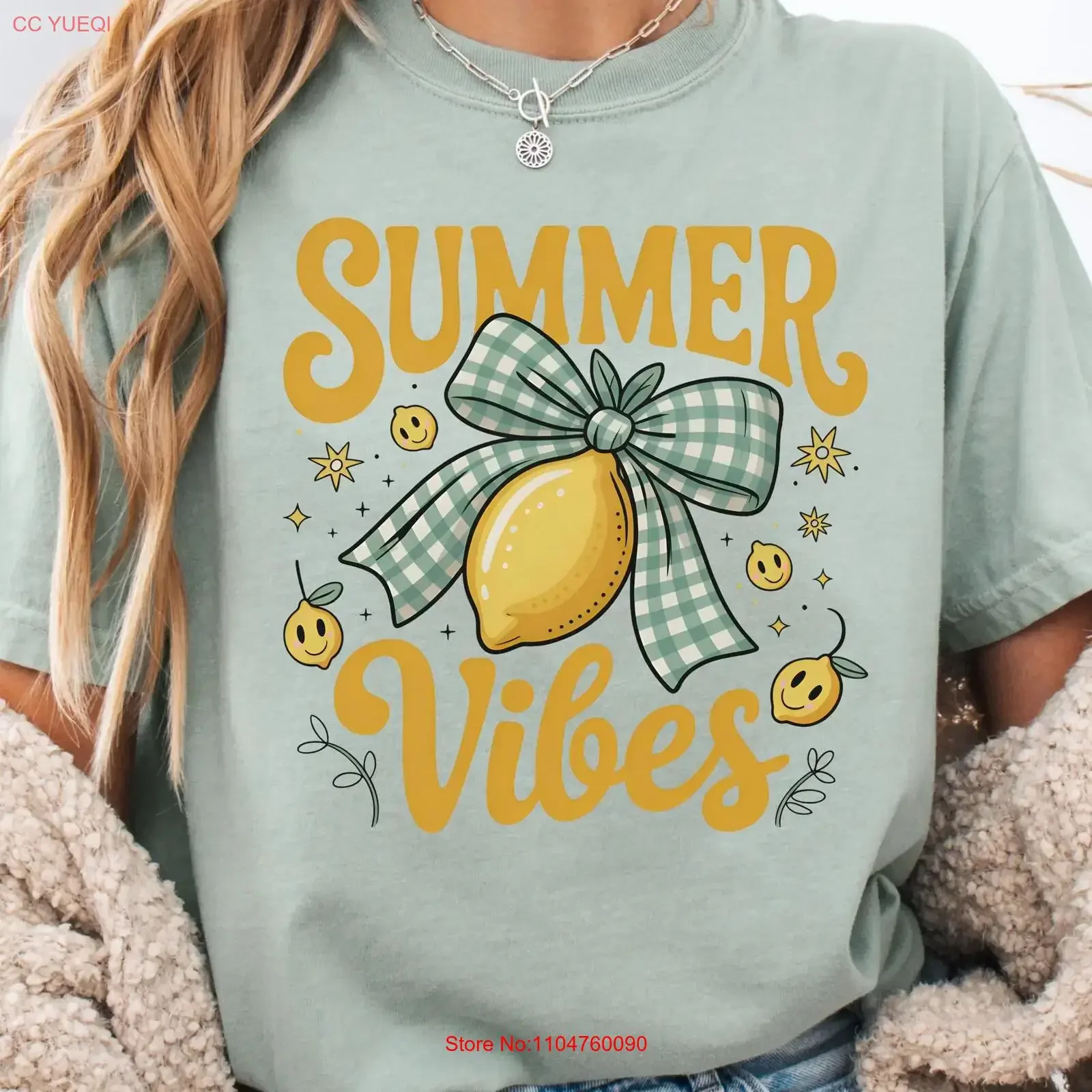 T-shirt Summer Vibes, teint en pièce, motif citron, style décontracté, vintage, délavé, confortable, respirant, pour homme