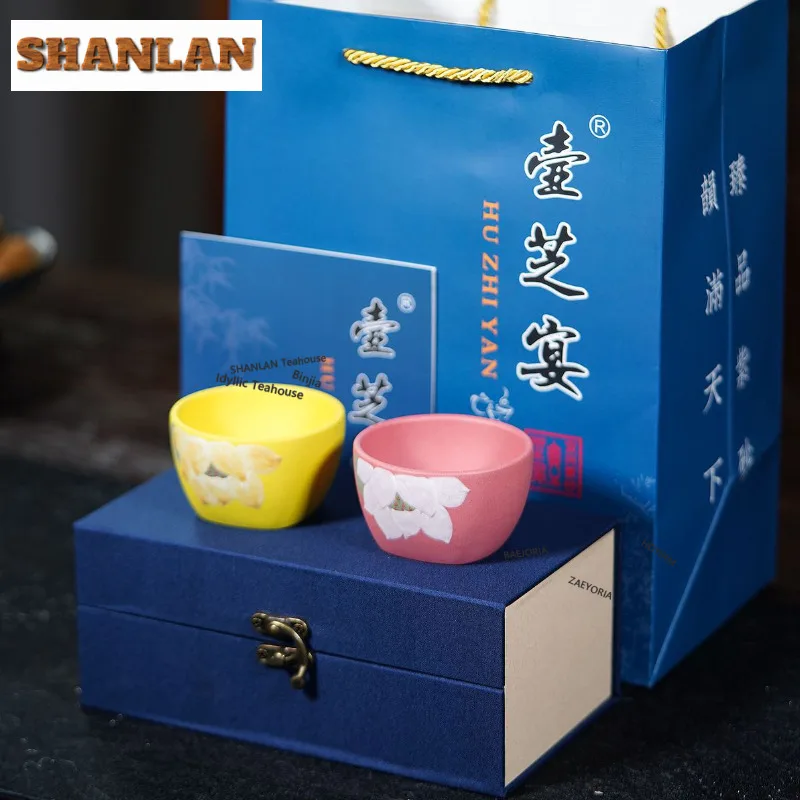 180ml Yixing Zisha Lotus Fun Teacup Antique Tea Bowl Water Jug Tea-tasting Meditation Cup Jianzhan Master Cups Cafes Accessories