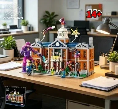 

Bandai 3093pcs Launch 76294 Hero Mansion Construction Bricks Premium Collection Display Gift compatible with LEGO bricks