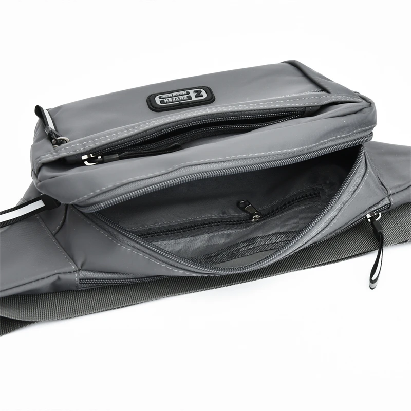 Large Capacity Men Waist Bag Casual Nylon Anti-theft Chest Bag Outdoor Travel Waterproof Sports Mobile Phone Bag image 5