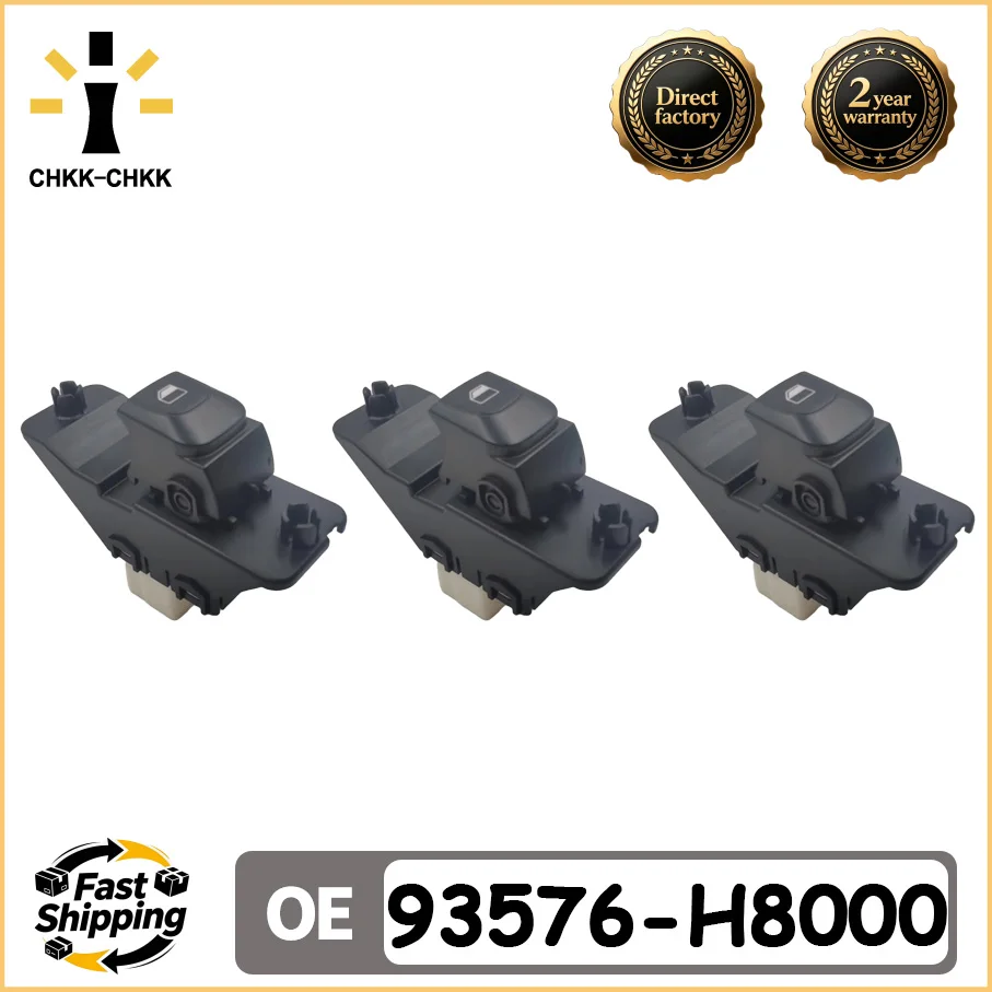 CHKK-CHKK 93576-H8000 3pcs Passenger Side Electric Single Window Lifter Switch Button For Kia Rio 2018-2020# 93576H8000
