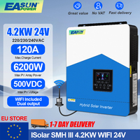 EASUN 2.2KW/3.2/4.2KW/6200W Hybrid Solar Inverter 48V Phtovoltaic Off Grid Inverter 230V 110A MPPT Charger Max PV 450V BMS