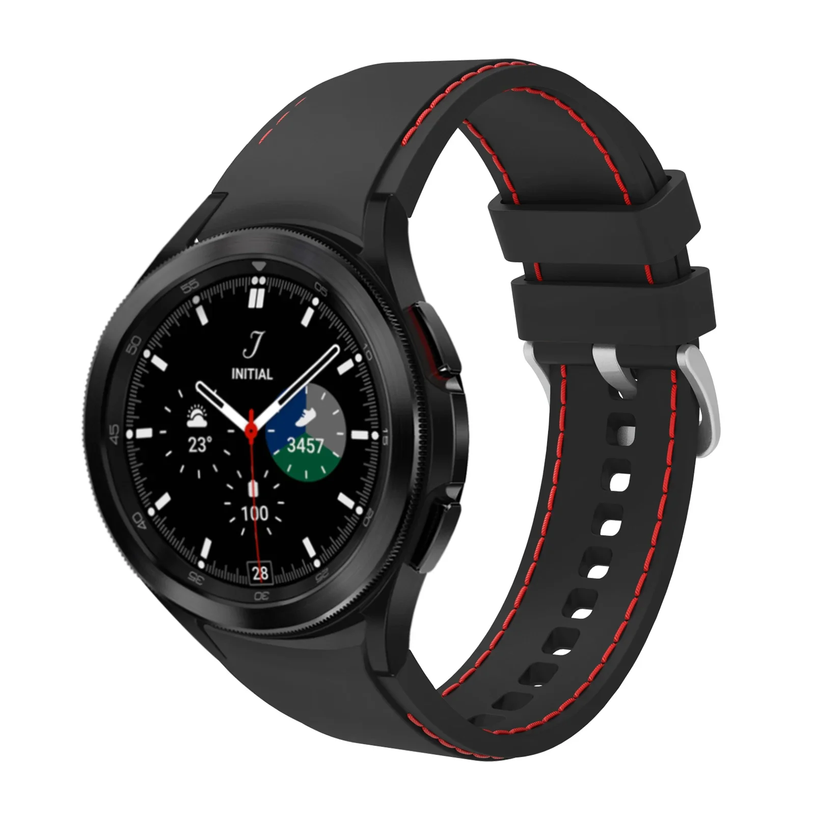 Ремешок силиконовый для Samsung Galaxy Watch 4/5/6/7 40 мм 44 мм Pro 45 мм, оригинальный браслет без зазора для часов 6 4 Classic 47 мм 46 мм