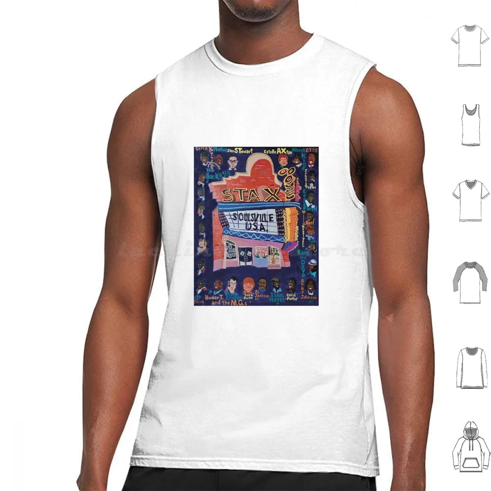 

Stax Records Tank Tops Vest Sleeveless Stax Stax Records Memphis Music Label Soul Soul Music Singers Musicians