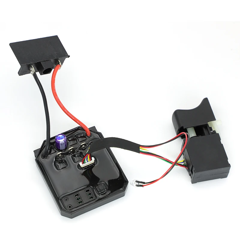 Control Board+Switch For Dayi 2106/161/169 Brushless Electric Wrench Motherboard Accessories Speed Switch Drive Board Controlle