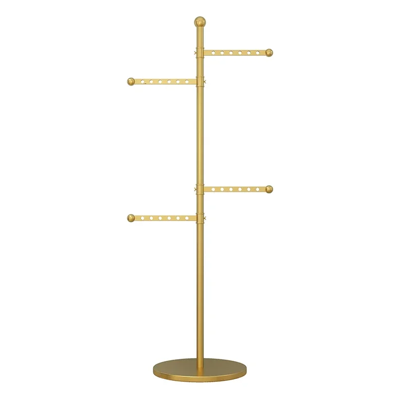 

Bathroom Girls Aesthetic Clothes Rack Boutique Pole Jacket Gold Minimalist Coat Hanger Stand Hat Kledingrek Hallway Furniture