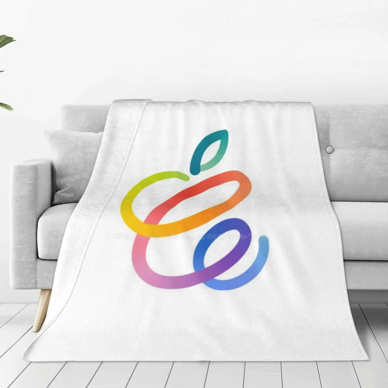 Spring Loaded Event 2021 Four Seasons Comfortable Warm Soft Throw Blanket Apple Keynote Imac Airtags Tim Cook Steve Jobs Spring