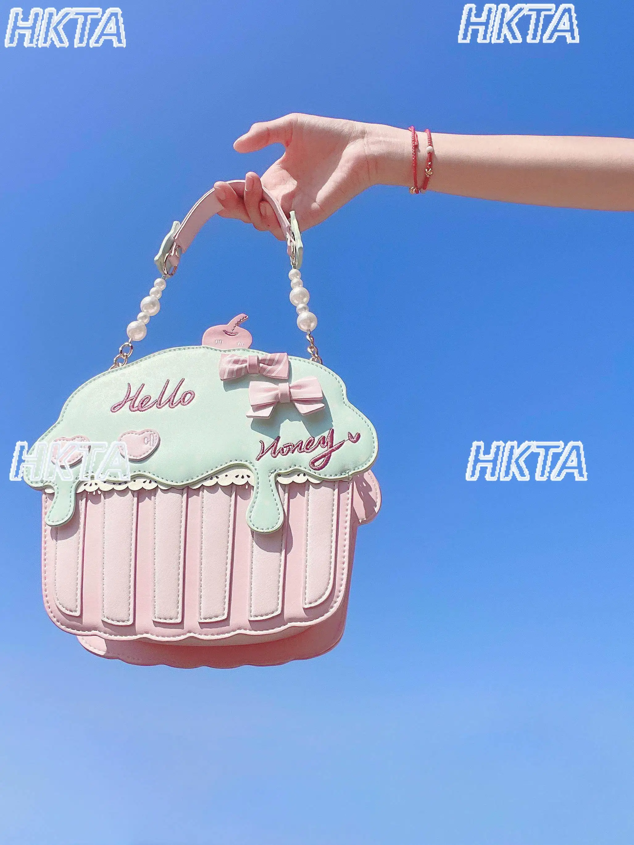 Original Japanese Sweet Crossbody Bag Cute Girl Sweet Cake Lolita Bags 2026 New Elegant Women's Handbag Kawaii Girl Shoulder Bag