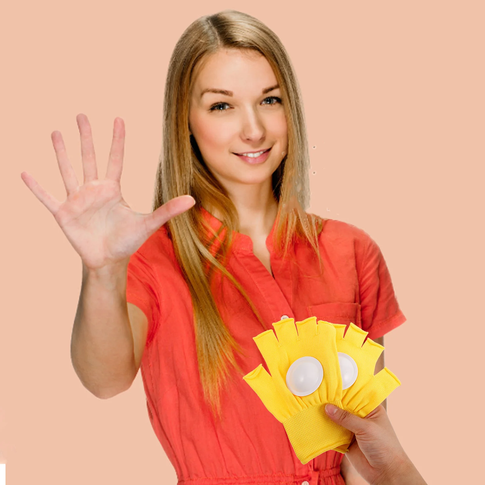 Glove Show Applauding Gloves Hand Clap 1500X1100X100CM Party Cheerleading Clapper Noise Making Props Yellow Sports