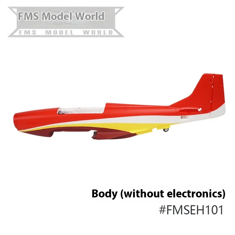 FMS 1100mm Sport P51V2 Red DAGO RED Professional Aircraft Accessories Fuselage Main Wings Propeller Paddle Cover