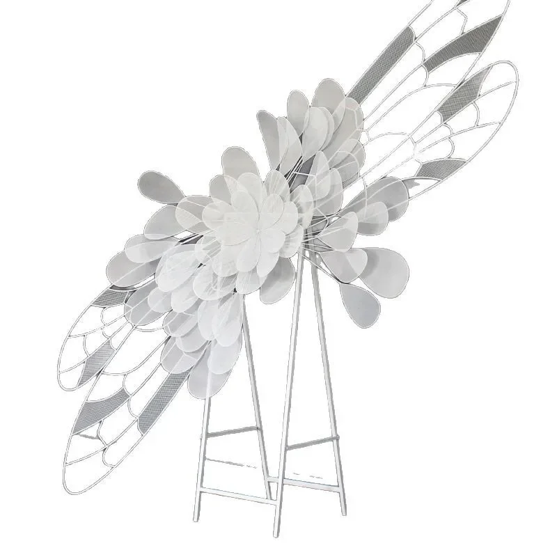 

New wedding props wrought iron butterfly love flower background wedding screen