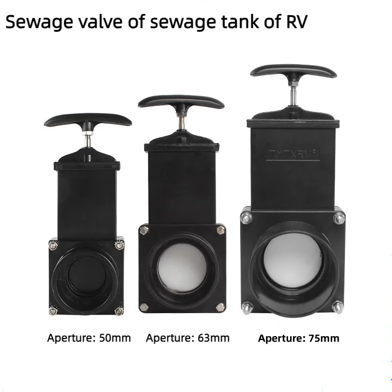 RV Accessories Clean water tank Sewage Tank Black water tank Drain Valve Water Tank Gate Valve For Motorhome Camper Caravan