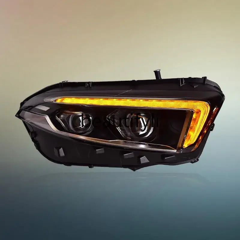 

A180 headlight assembly A200 modified LED lens headlight daytime running light running water turn signal