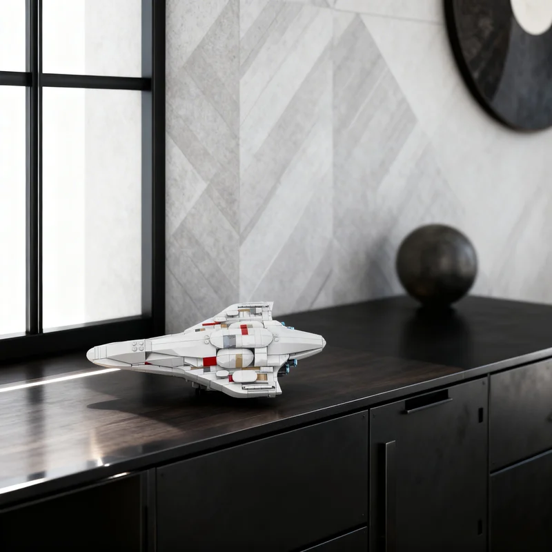 

548pcs MOC Mon Calamari Shipyards MC80 Star Cruiser Liberty Battle Model Building Blocks Creative Gift DIY Display Decor Adult