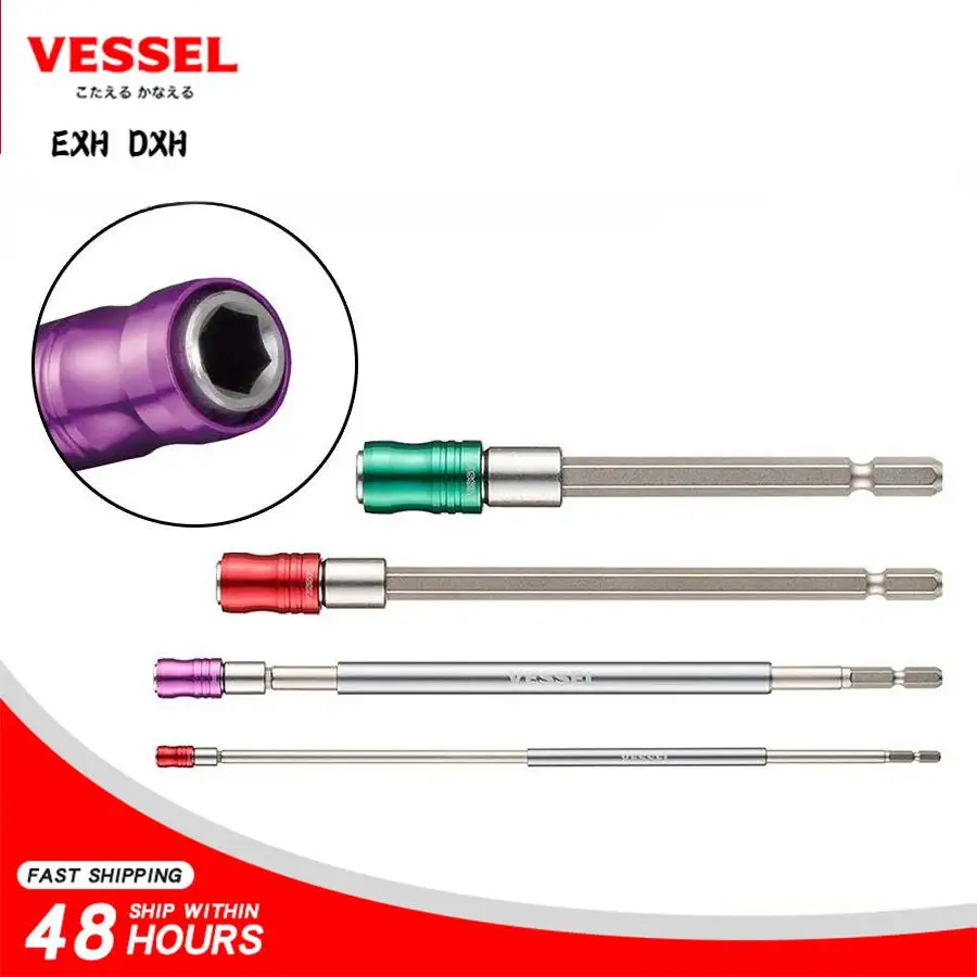 VESSEL DXH-250 DXH-350 DXH-450 EXH-100 EXH-150 EXH-200 EXH-250 Drill Bit and Batch 1/4-inch Extension Hand Tools