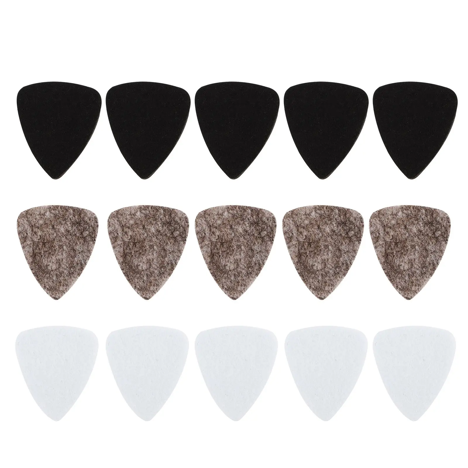 

15pcs Pick Felt Material Durable Practical Long Lasting Great Gift Playing Guitar Ukulele Wide Design Comfortable Feeling Guitar